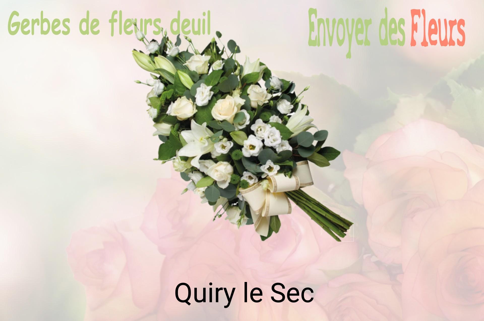 Gerbe de fleurs de deuil livrée à Quiry-le-Sec